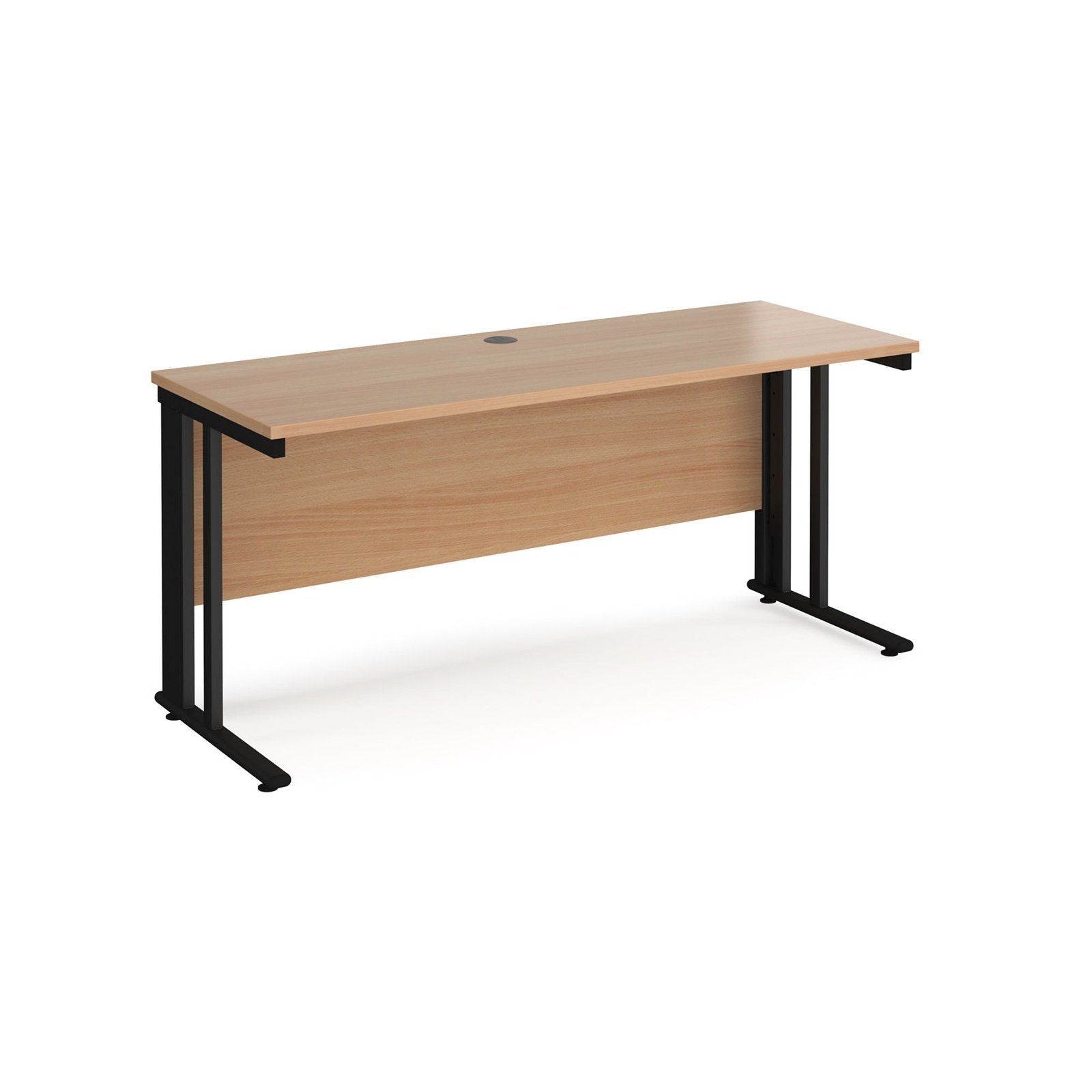 Maestro 25 cable managed leg straight desk 600 deep - Office Products Online